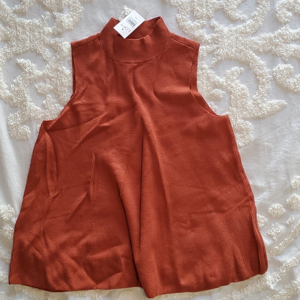 Loft high neck sweater tank